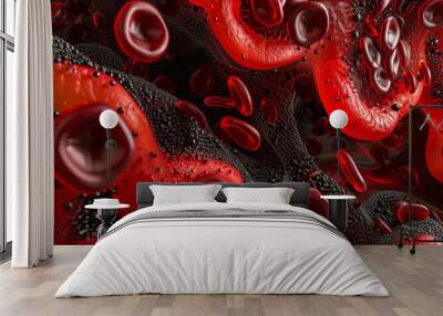 Microbiology of Blood: Composition in Vascular System Wall mural