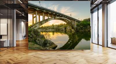 Rainbow Bridge in Folsom, California Wall mural