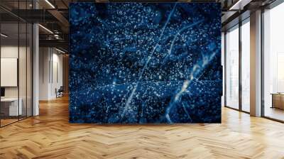 dark blue ice background Wall mural