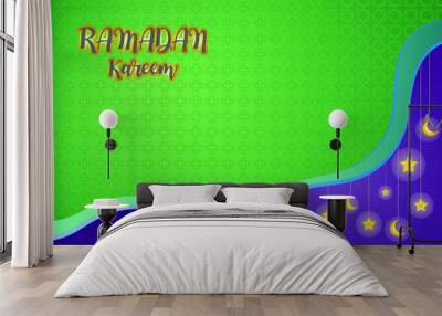 ramadan kareem greeting background template Vector Wall mural