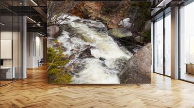 A Winter Day Hike Through The Mountains  Wall mural