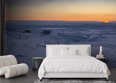 First Sunrise of the Year in Grise Fiord Wall mural