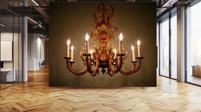 Spooky Chandelier Wall mural