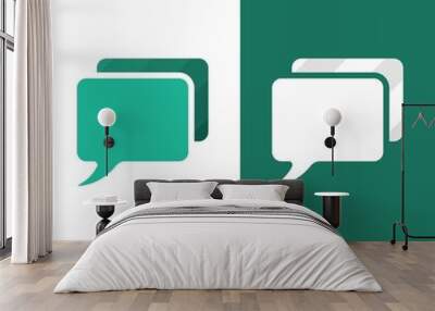 Speech bubble icon vector illustration Wall mural