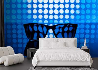 Black Cool Sunglasses Wall mural