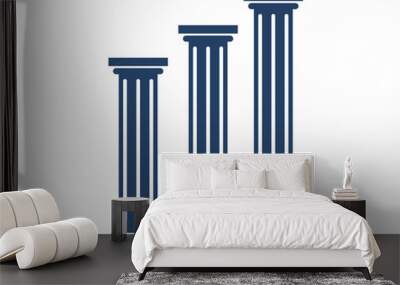 Law Three Pillars Wall mural