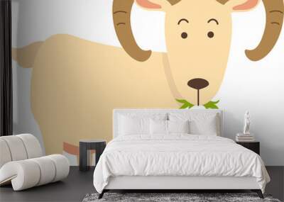 cartoon goat Wall mural