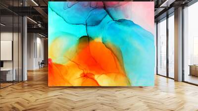 Alcohol ink abstract texture Wall mural