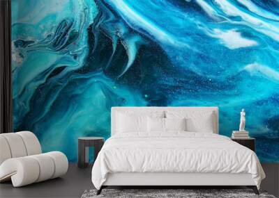 resin fluid pouring art Wall mural