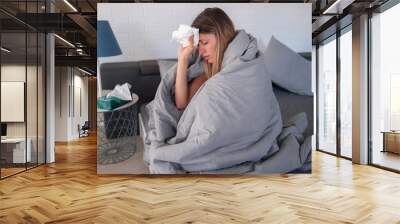 Exhausting illness Wall mural