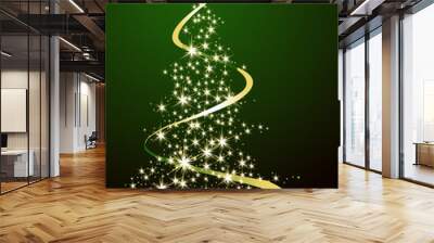 Christmas tree Wall mural