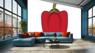 bell pepper vegetable icon image vector illustration design  Wall mural