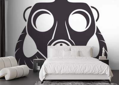 biosafety gas mask accessory chemical icon Wall mural