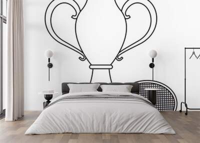 champion victory element cartoon Wall mural