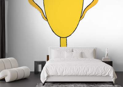 Cup trophy symbol Wall mural