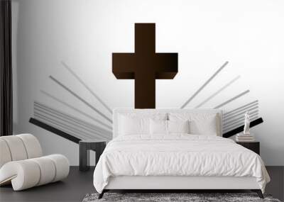 flat design holy bible icon vector illustration Wall mural