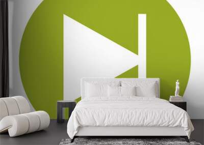 flat design next music sign icon vector illustration Wall mural