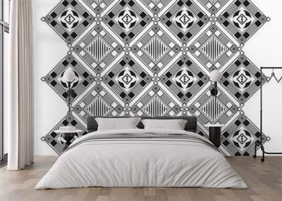 flat design tribal geometric pattern icon vector illustration Wall mural