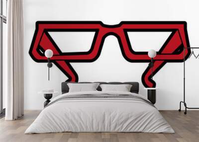 glasses frame icon image vector illustration design  Wall mural