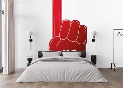 glove first number one icon Wall mural