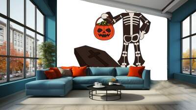 halloween october scary celebration cartoon Wall mural