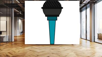 microphone icon image Wall mural