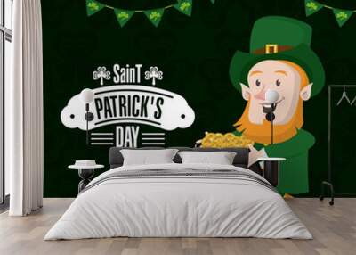 Saint patricks day card Wall mural