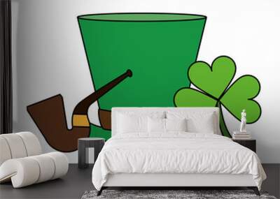 saint patricks day irish cartoon Wall mural