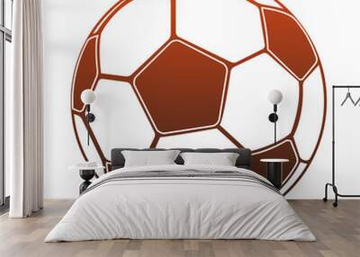 Soccer ball isolated vector illustration graphic design Wall mural