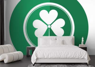 st patricks day shamrock shadow vector illustration eps 10 Wall mural