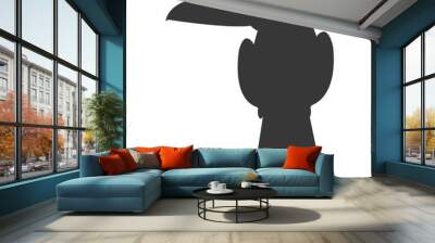 toucan silhouette icon Wall mural