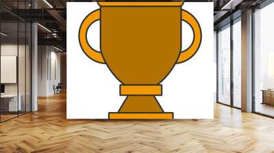 Trophy cup symbol icon vector illustration graphic design Wall mural