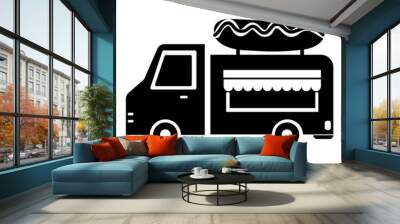 Food Truck Icon Wall mural