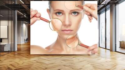 beauty concept anti-aging procedures, rejuvenation, lifting, Wall mural