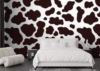 Cow skin pattern, animal print Wall mural