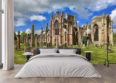 Melrose Abbey in Scotland Wall mural