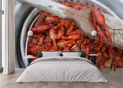 Boiled Crawfish Wall mural