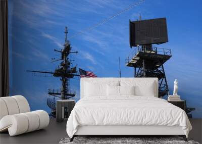 Radar and mobile equipment Wall mural