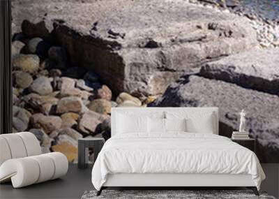 Rocks on the Beach Wall mural