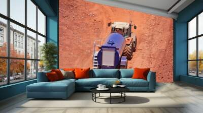 Tractor and water bowser Wall mural