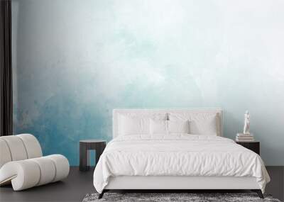 blue watercolor abstract background. watercolor blue background. watercolor cloud texture. Wall mural