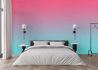 Pink and blue gradient background Wall mural