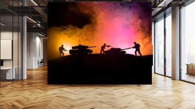 War AI photo. Wall mural