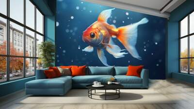 goldfish in water fish generative ai Wall mural