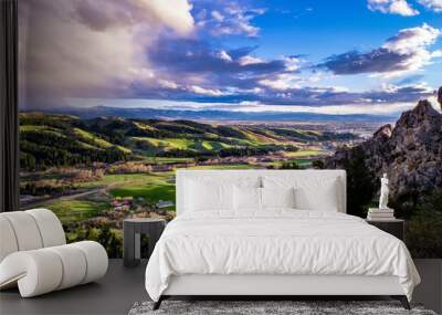 Sunset in Bozeman, Montana Wall mural