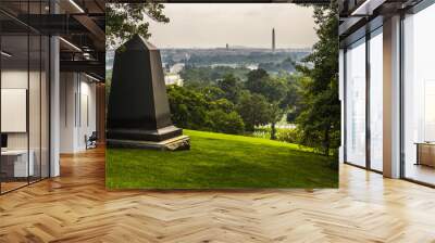 Large headstone overlooking the city, the nations capital  Washington DC Wall mural