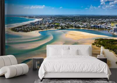 Maroochydore Aerial Lanscape Wall mural