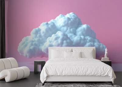 Isolated cloud graphic Wall mural