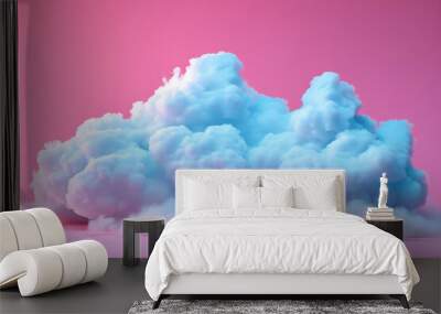 Isolated cloud graphic Wall mural