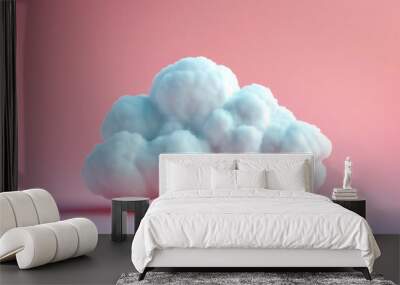 Isolated cloud graphic Wall mural